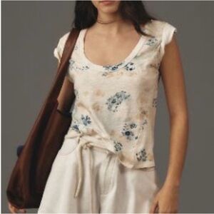 Anthropologie Pilcro Print Top XL NWOT